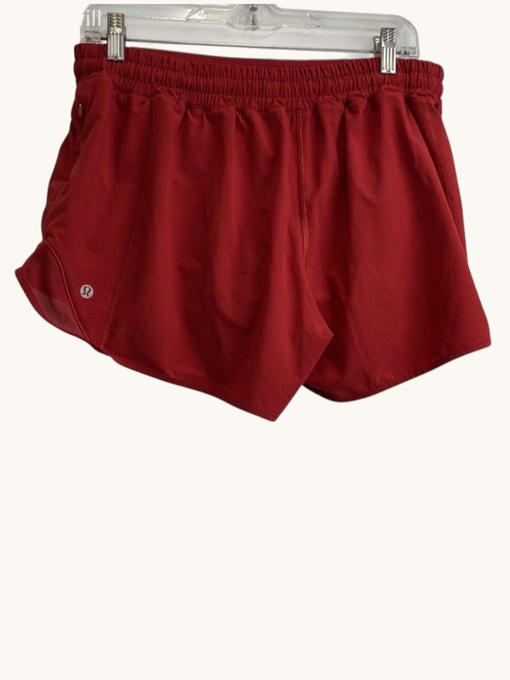 Lululemon Hotty Hot Short II Long 4” Dark Red Size 12 Running Athleisure - Picture 4 of 6